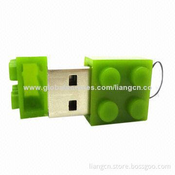 Plastic Building Block USB Flash Drive with 10 years data retention